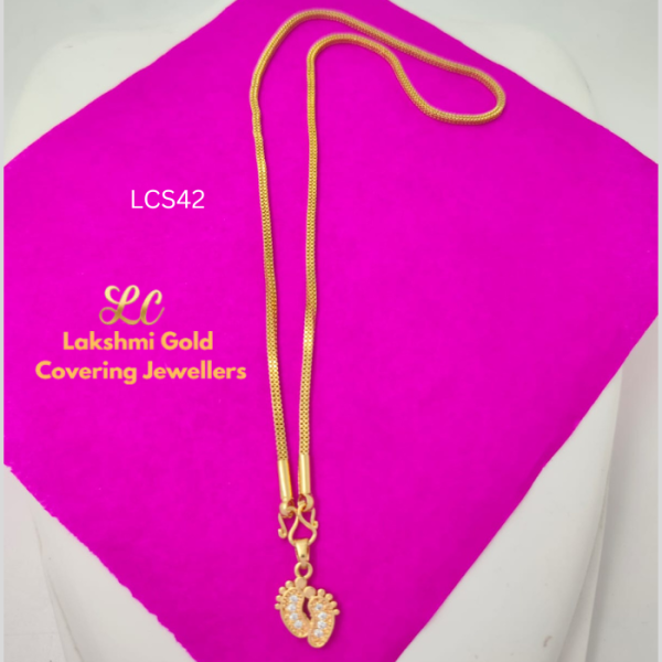 One Gram Gold Forming Krishnar patham Dollar chain