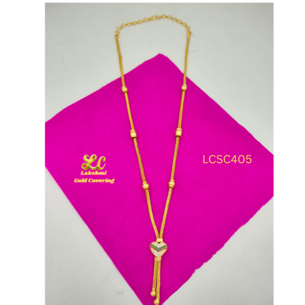 One Gram Gold Forming Multi Heart Chain