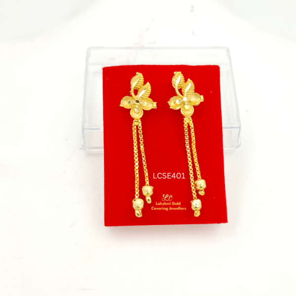 One Gram Gold Forming Flower Chain Earing