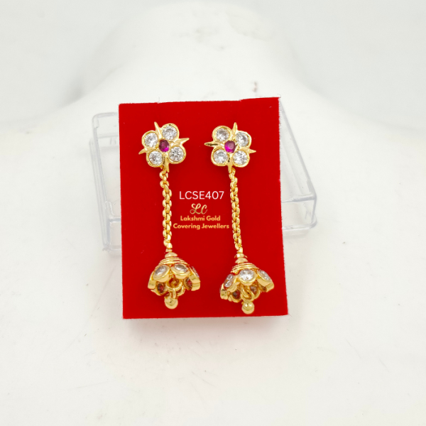 One Gram Gold Forming Iympon Stone Earing