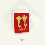 One Gram Gold Forming 4 Flower Earing